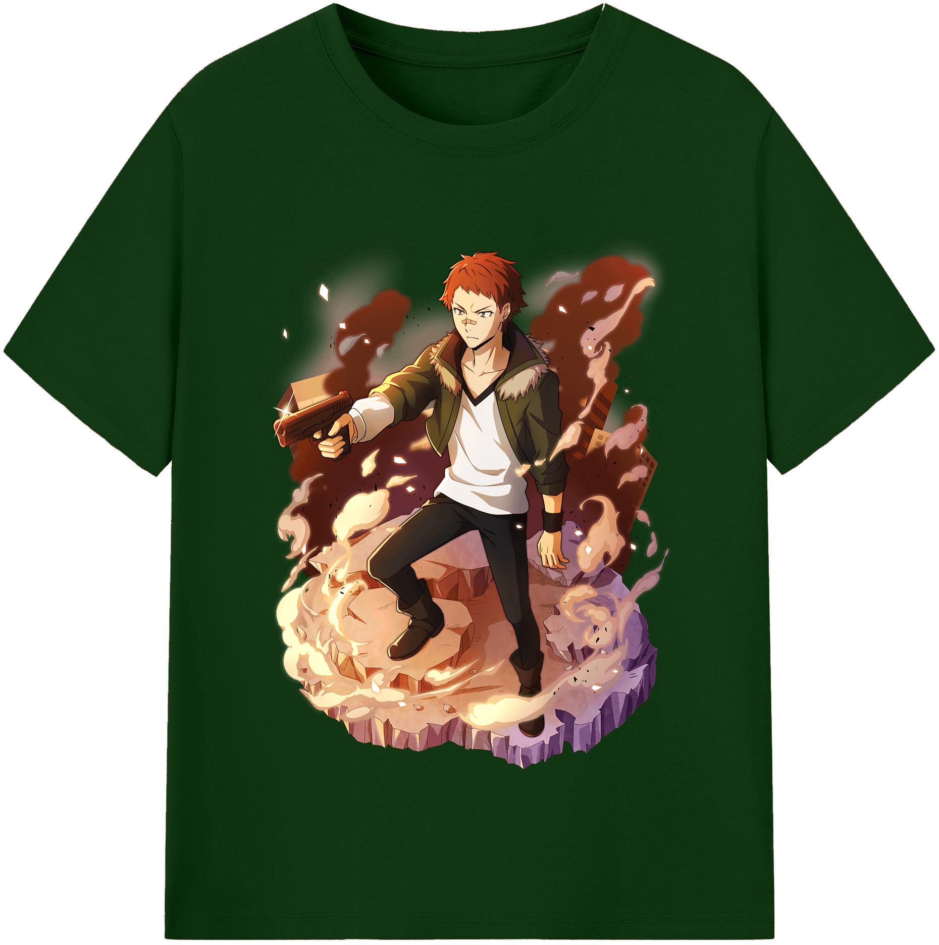 （画像用） 文豪ストレイドッグス Bungo Stray Dogs 綿100％半袖Tシャツ（フロントプリント）